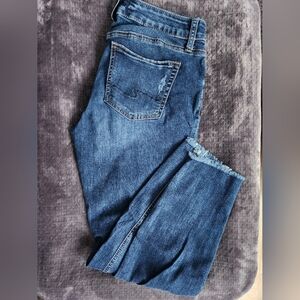 Silver Jeans Dark Blue Suki Skinny Jeans Size 30x27